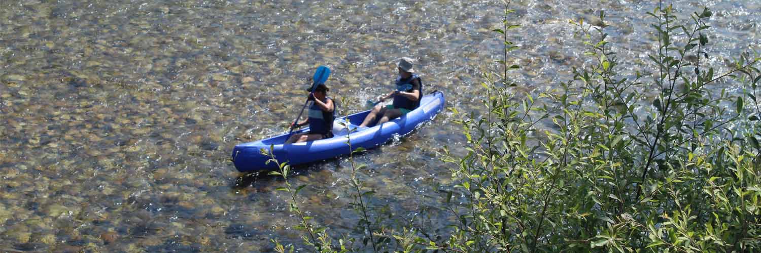 el descenso del Sella en canoa